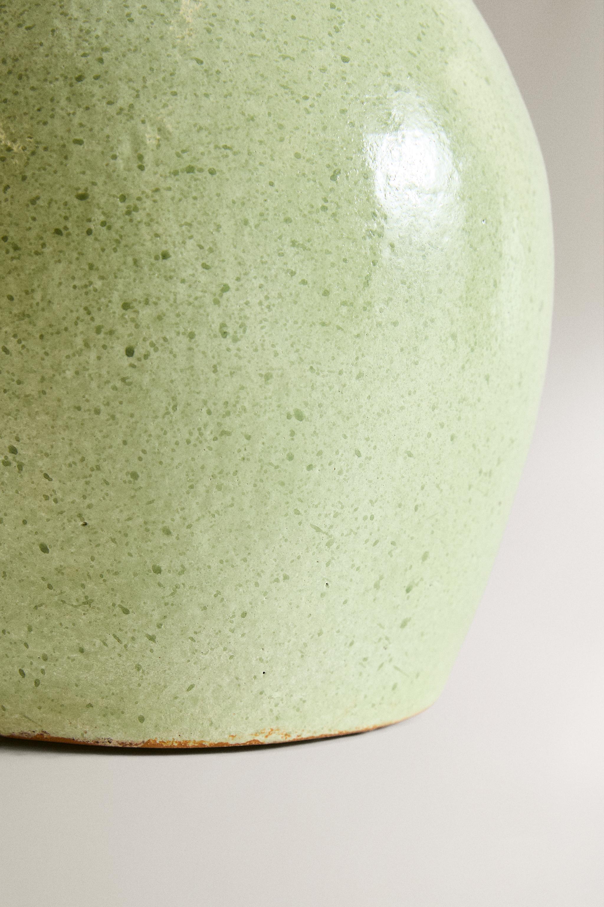 VASE TERRE CUITE ÉMAILLÉE
